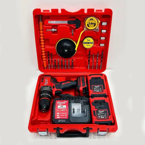 دریل شارژی 36 ولت میلواکی نیم پک