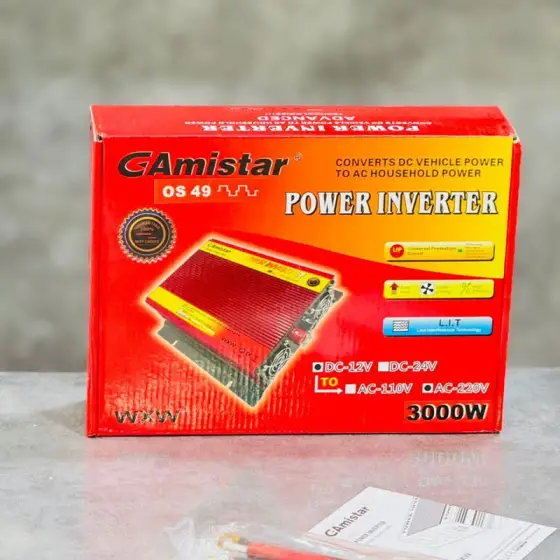 مبدل برق 3000 وات جی همستار 12 به 220 ولت